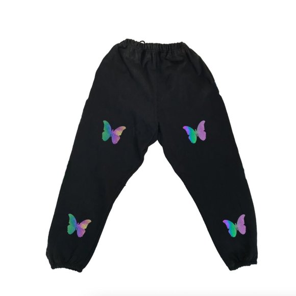 QTFL REFLECTIVE BUTTERFLY SWEATS - Picture 2 of 6